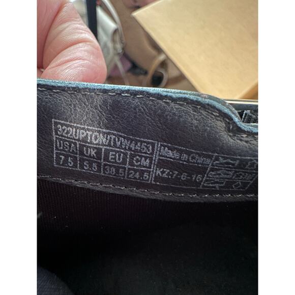 Vionic Upton Gray Leather Ankle Boots 7.5 Block Heel Comfort Orthotic - Picture 13 of 13